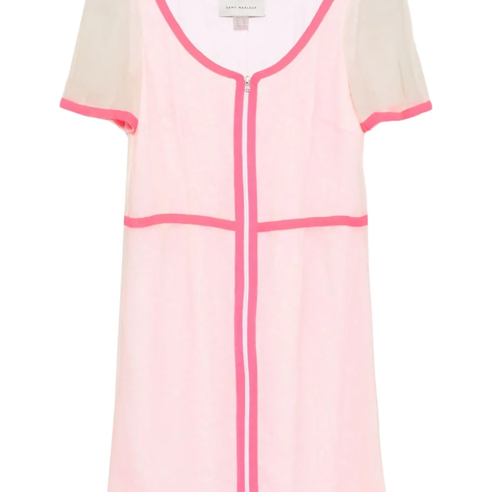 Платье мини с сетчатыми вставками