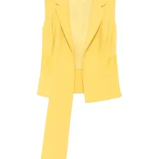 Жилет без рукавов с кружевными вставками