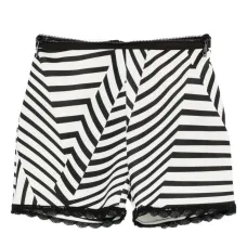 Полосатые шорты с кружевом