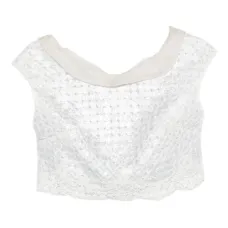 Укороченный кружевной топ
