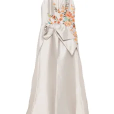 Топ с цветочной вышивкой