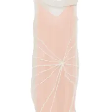 Платье с прозрачным слоем и кружевом