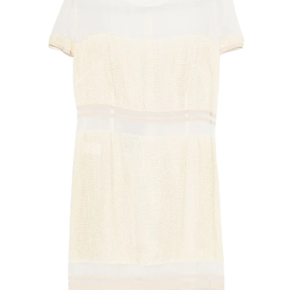 Платье мини с сетчатыми вставками