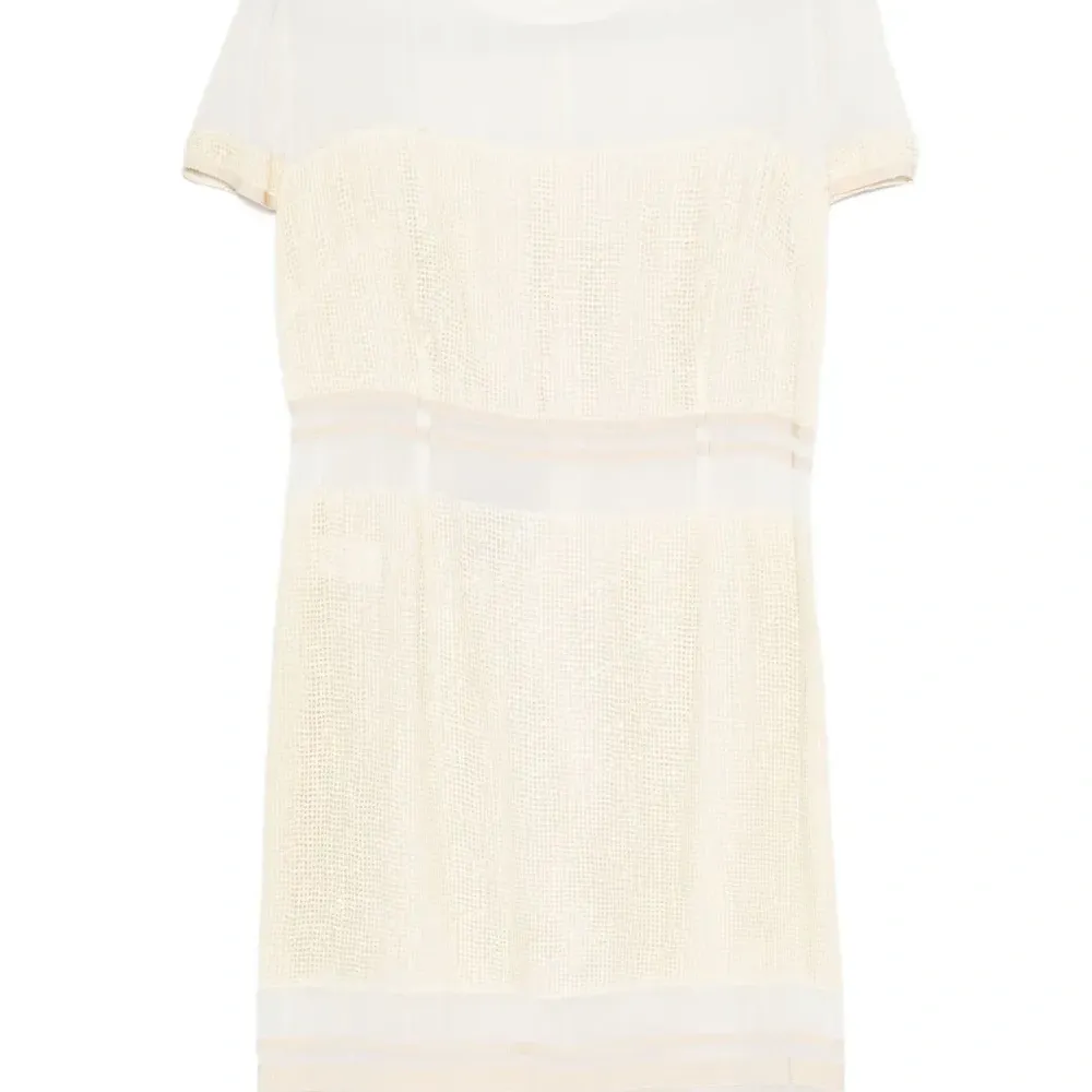 Платье мини с сетчатыми вставками