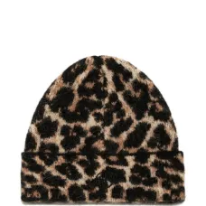 Вязаная шапка с леопардовым принтом Elia Вязаная шапка с леопардовым принтом Elia