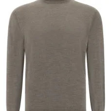 Свитер из шерсти мериноса с высоким воротником