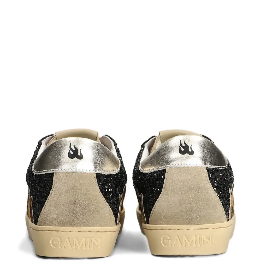 Кроссовки с леопардовым принтом и блестками Кроссовки с леопардовым принтом и блестками