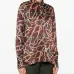 Рубашка с длинными рукавами и принтом в виде цепей