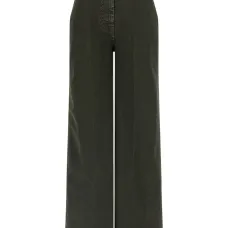 Широкие джинсы с жатым эффектом