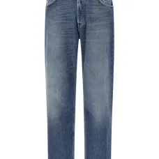 Джинсы с эффектом потертости Джинсы с эффектом потертости