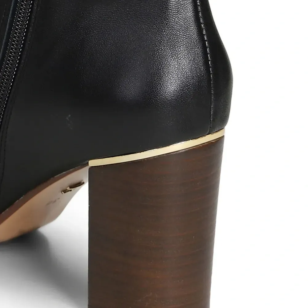 Ботильоны на блочном каблуке