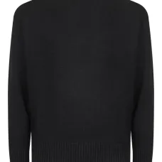 Свитер в рубчик с круглым вырезом