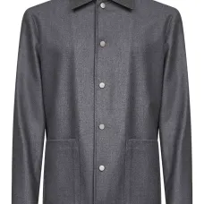 Куртка с накладными карманами на кнопках