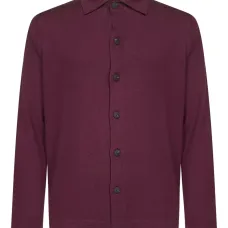 Рубашка с воротником в рубчик