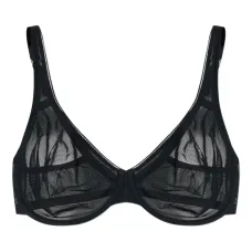 Бюстгальтер с полупрозрачными вставками Бюстгальтер с полупрозрачными вставками
