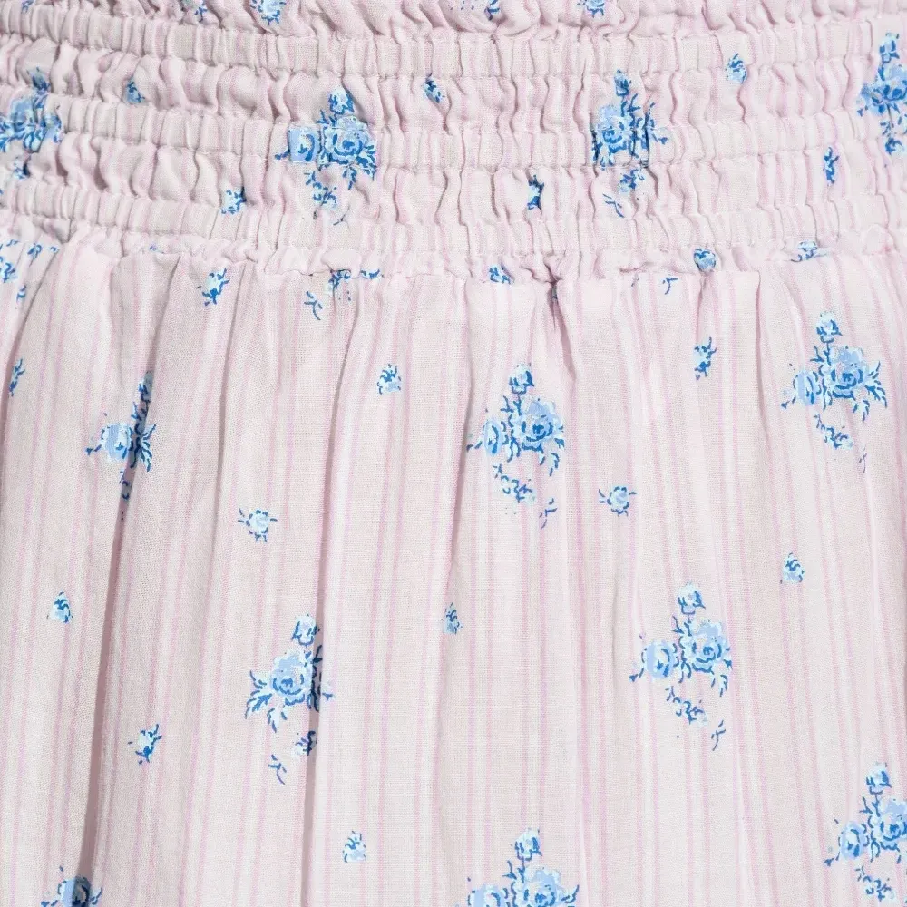 Макси-юбка А-силуэта с цветочным принтом