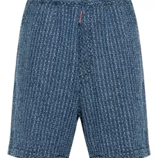 Текстурированные джинсовые шорты