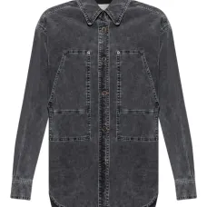 Вельветовая рубашка с накладными карманами