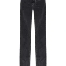 Вельветовые брюки с нашивкой-логотипом