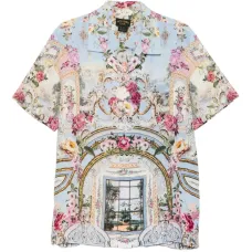 Рубашка с цветочным принтом