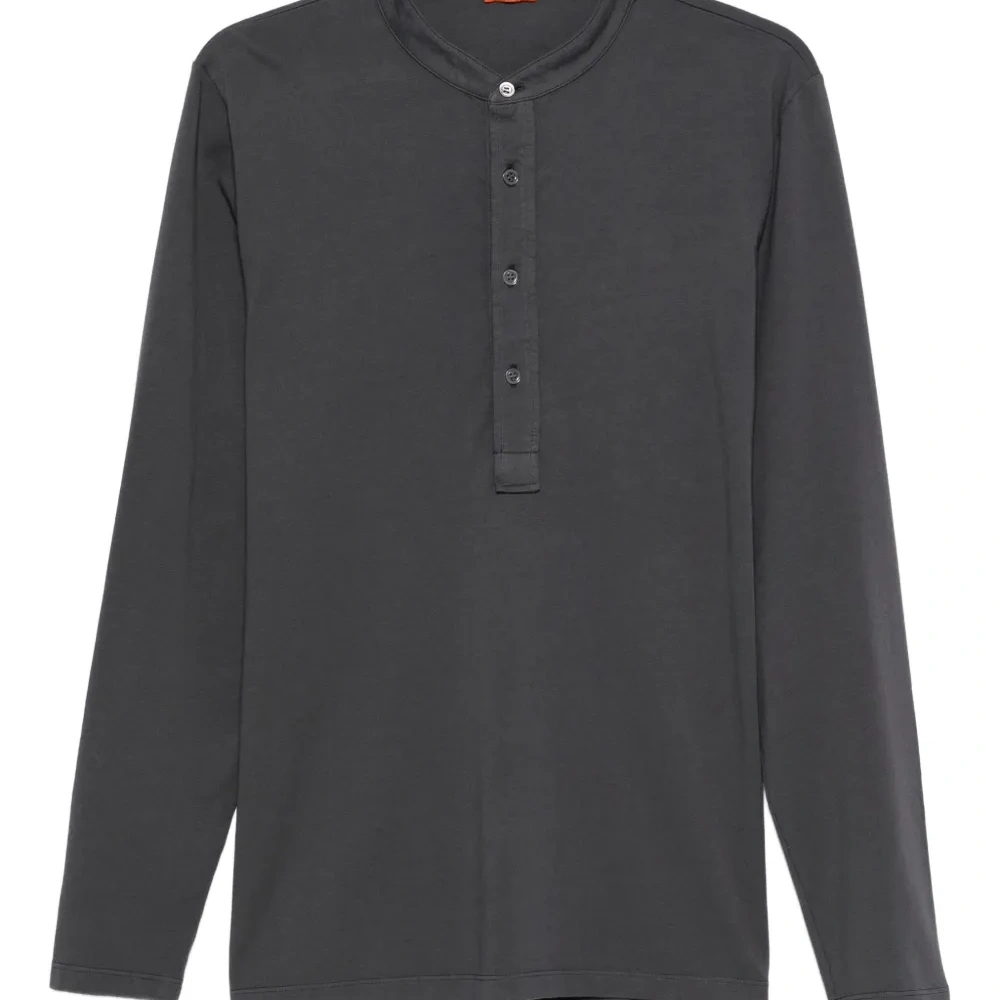 Лонгслив с вырезом "Хенли"