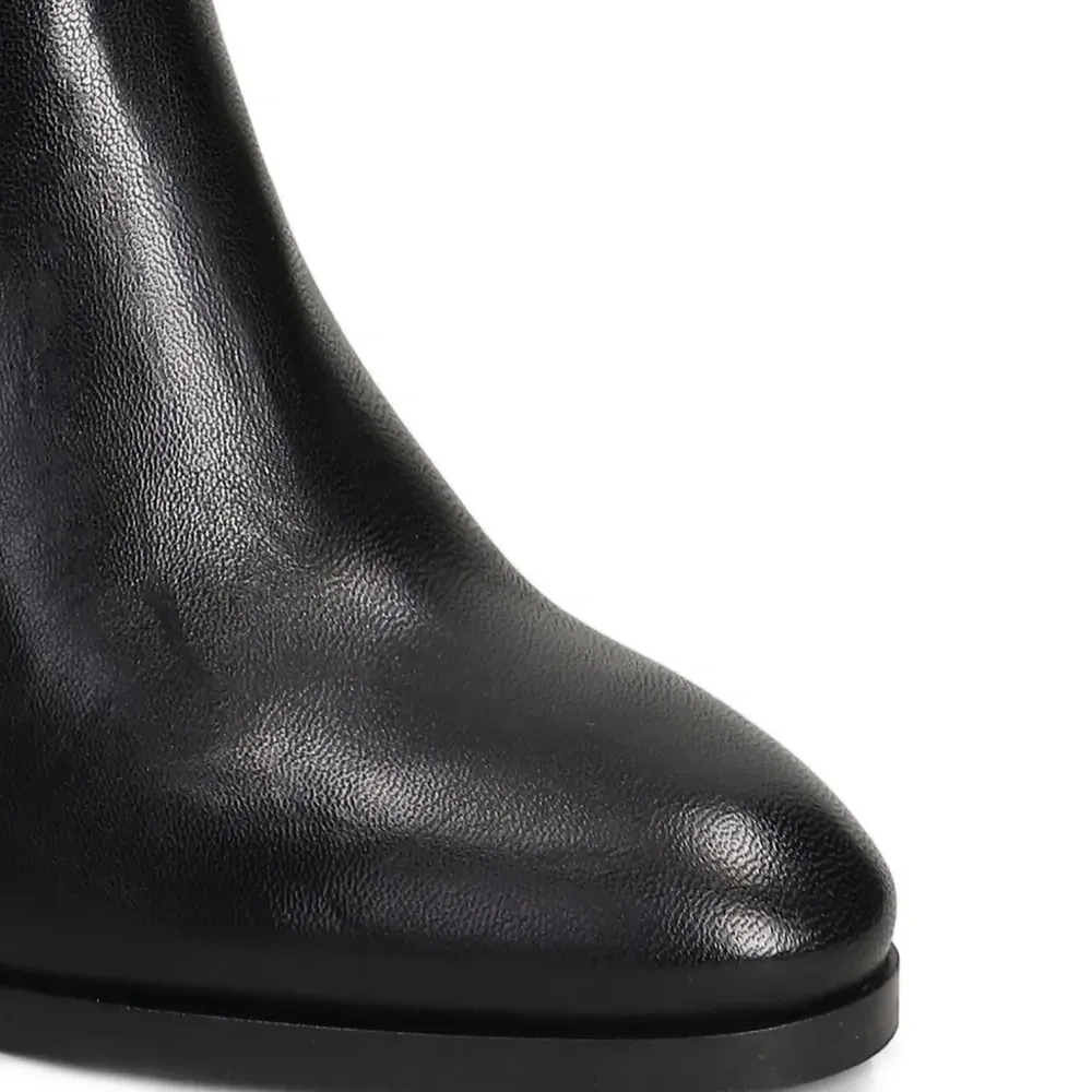 Ботильоны на блочном каблуке