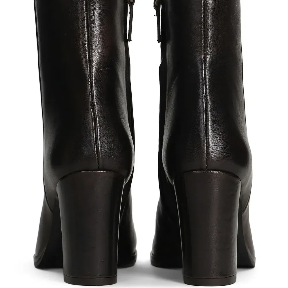 Ботильоны на блочном каблуке