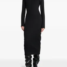 Облегающее платье миди с длинными рукавами Облегающее платье миди с длинными рукавами