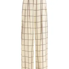 Клетчатые брюки Travel со складками