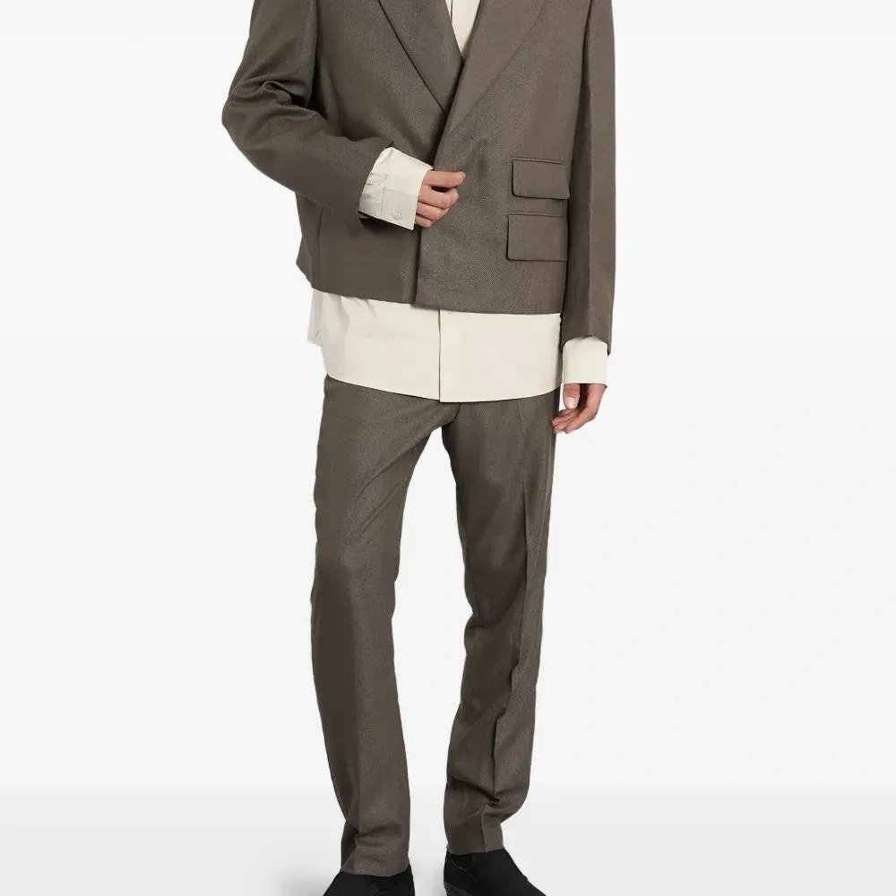 Брюки прямого кроя с карманами