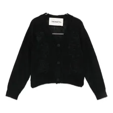 Кардиган с узором в виде сердечек