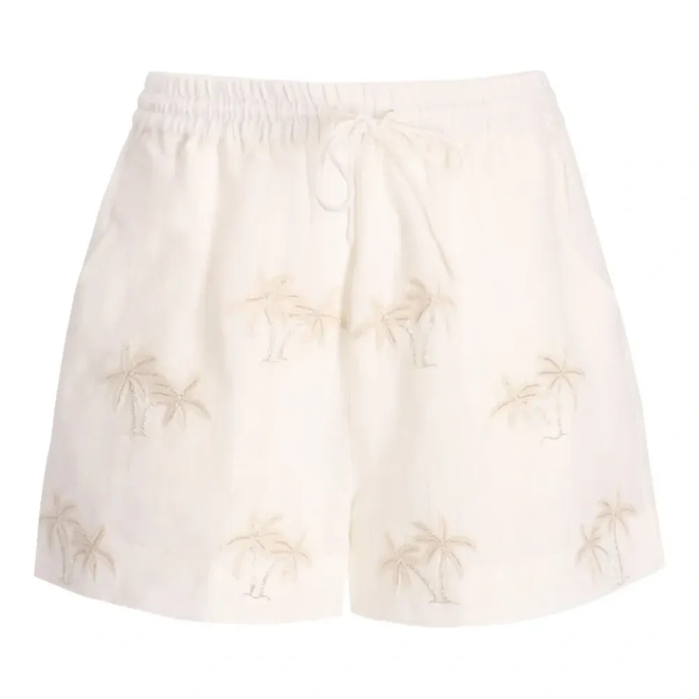 Льняные шорты с принтом Льняные шорты с принтом