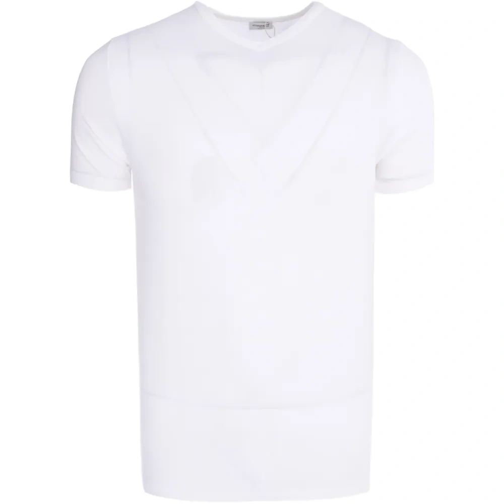 Футболка с короткими рукавами и V-образным вырезом