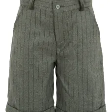 Брюки строгого кроя в тонкую полоску