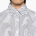 Полосатая рубашка с логотипом