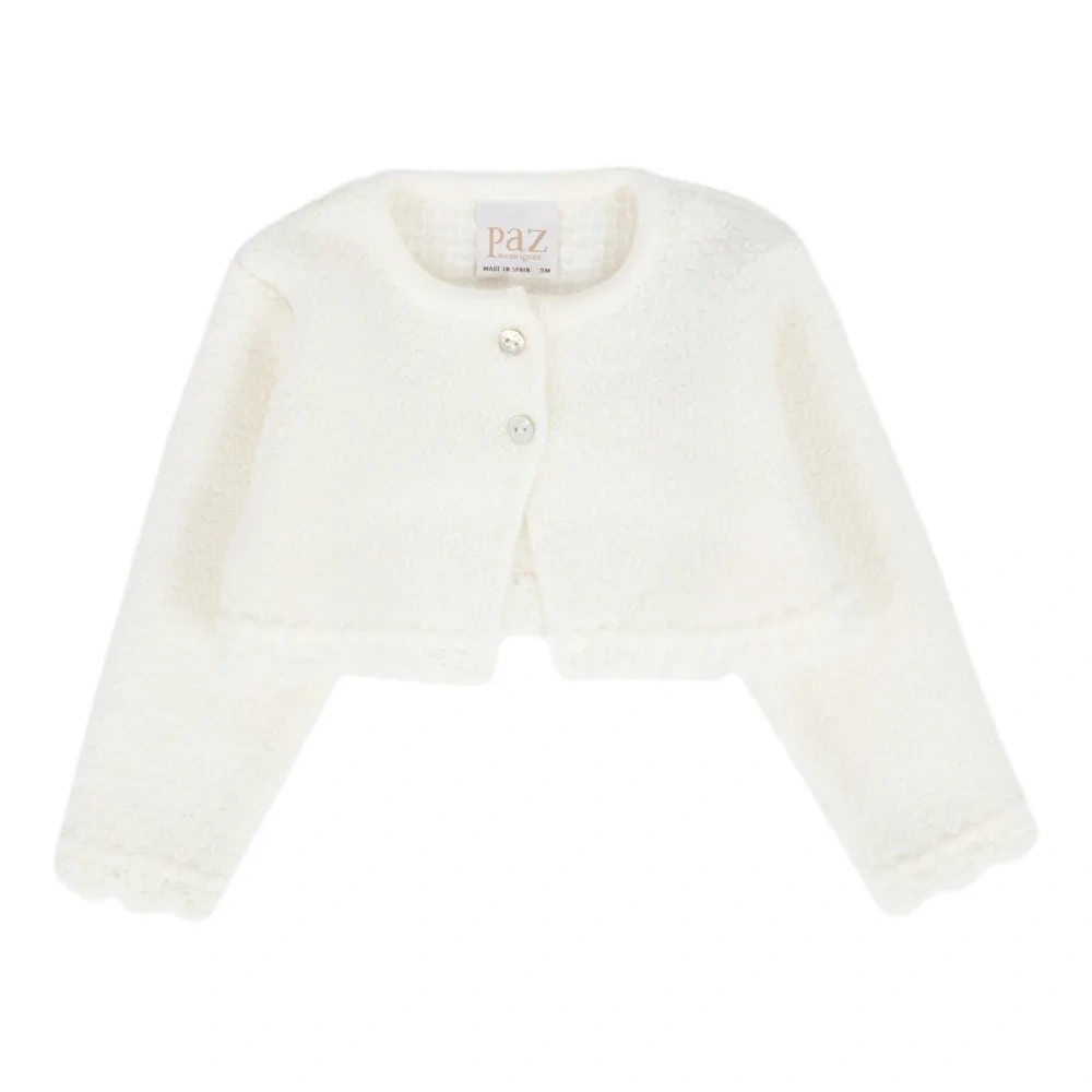 Шерстяной кардиган с фестонами