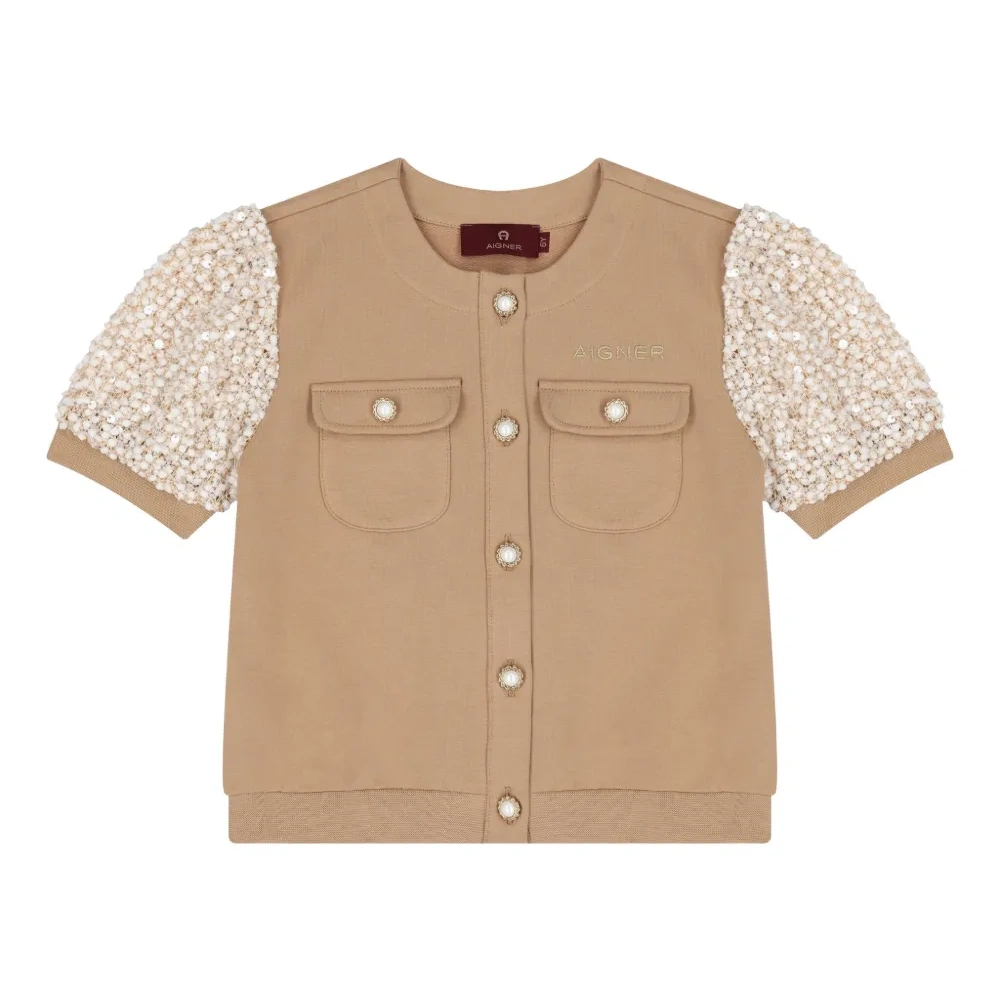 Блузка с короткими рукавами