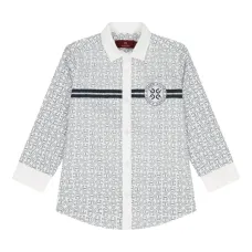 Рубашка с длинными рукавами и логотипом