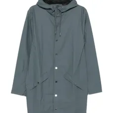 Плащ на кнопках с капюшоном