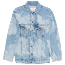 Джинсовая куртка с принтом