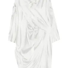 Драпированная рубашка на пуговицах спереди