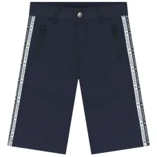 Шорты с логотипами на лампасах