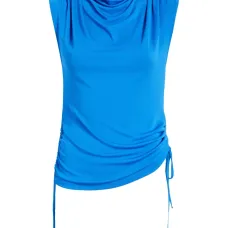 Топ Elna с воротником-стойкой и завязками