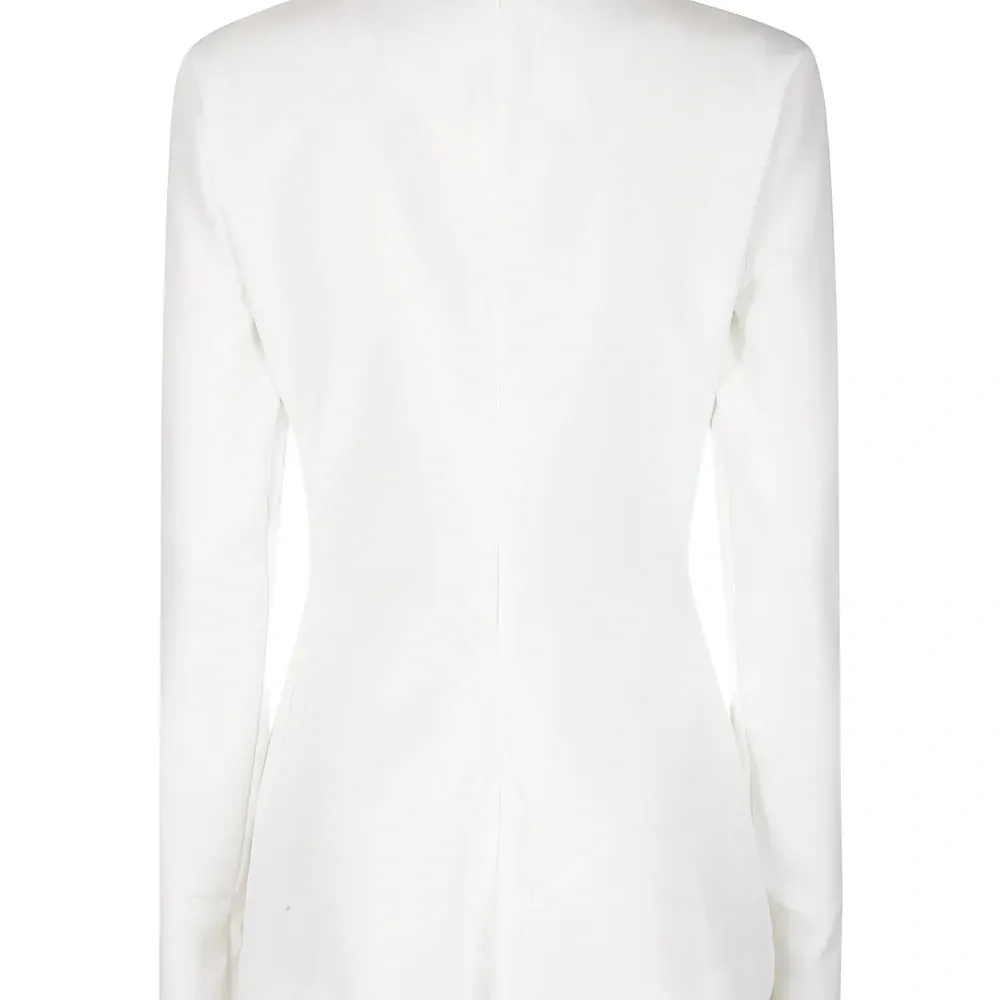 Блузка с высоким воротником и длинными рукавами