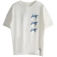 Футболка с принтом и эффектом потертости MothTech