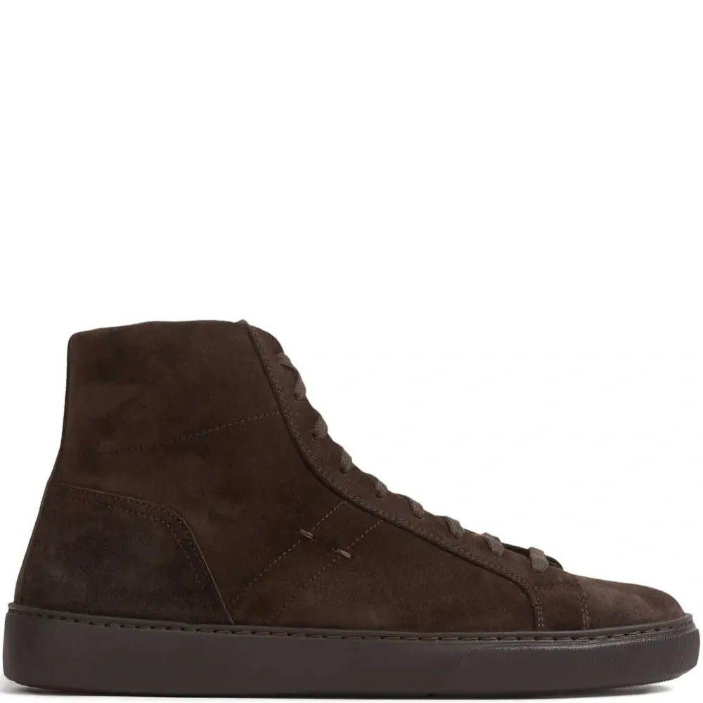 Замшевые высокие кеды