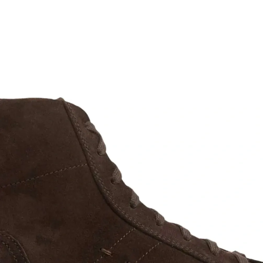 Замшевые высокие кеды