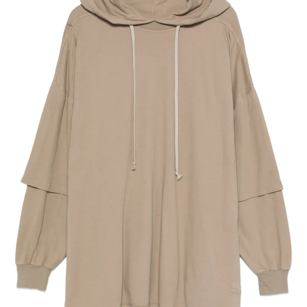 Двухслойный свитер с капюшоном