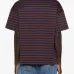 Полосатая футболка с вышивкой