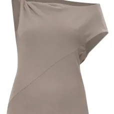 Драпированный топ на одно плечо Драпированный топ на одно плечо